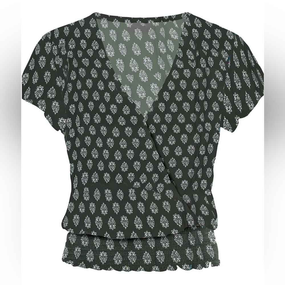 Womens Venus/Lascana V-neck surplice top